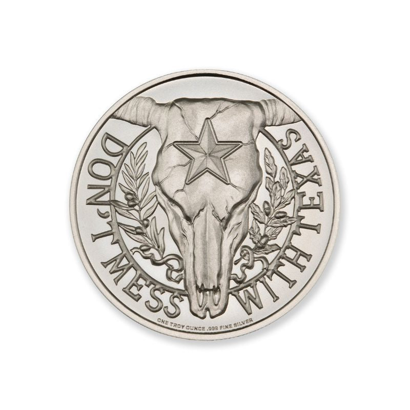 Intaglio Don’t Mess With Texas Series The Alamo 2 Troy Ounce 39mm