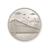 Intaglio UFOs  Over San Francisco 1 Troy Ounce 39mm