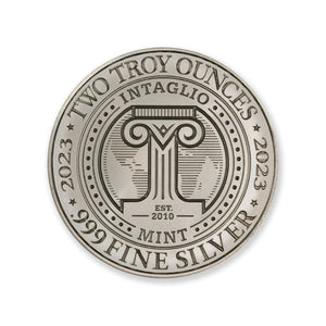Intaglio UFOs Over Tenochtitlán  2 Troy Ounce  39mm