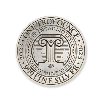 Intaglio UFOs Over The Taj Mahal  1 Troy Ounce 39mm