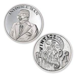 INVISIBLE MAN – VINTAGE HORROR SERIES – 1 TROY OUNCE – 39MM