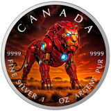 2025 Canada Maple Big Five Iron Lion 1oz .9999 Silver