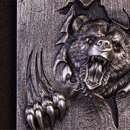 Korea Furious Beasts Bear Stacker 2 oz Silver Medal (01/25)