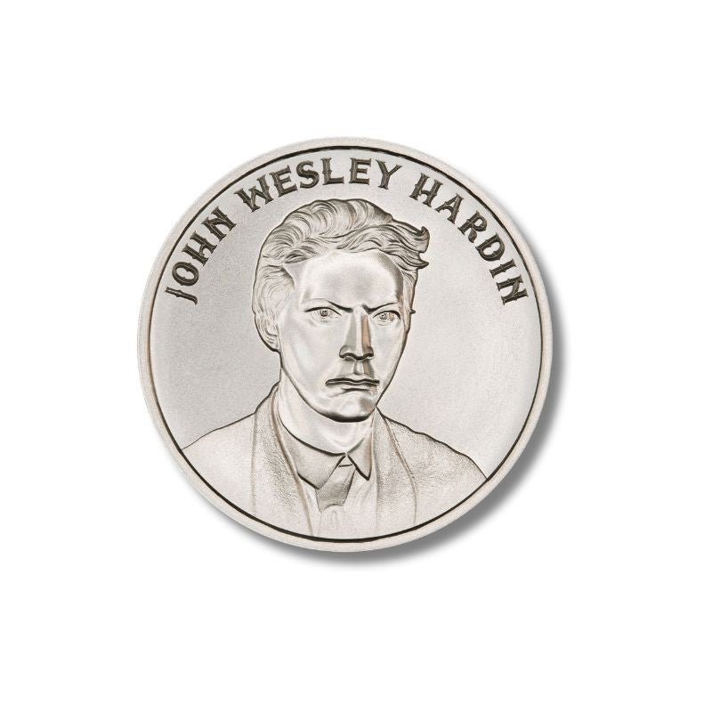 John Wesley Hardin 2 Troy Ounce 39mm