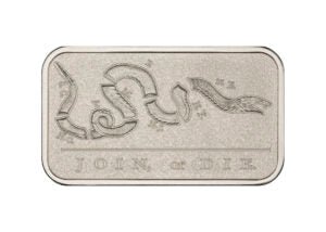 Join Or Die 1 Troy Ounce Bar Ingot