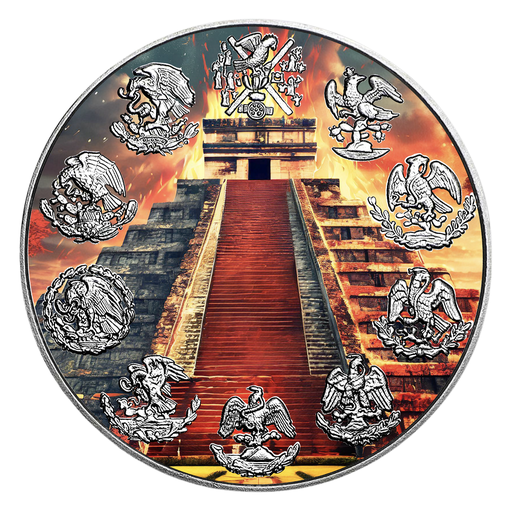 2023 Mexico Libertad Dusk & Dawn Edition Color 1oz .999 Silver Coin