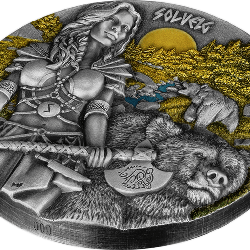 2024 Germania Valkyries Solveig 2 oz Silver BU UHR