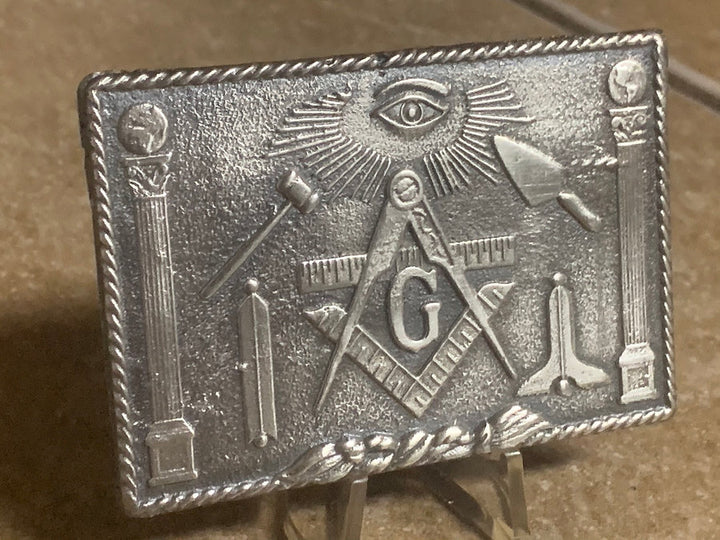 The Locker Mint Masonic Bar,ave Weight” Is 3-3.5 Ozt .999 Fine Silver