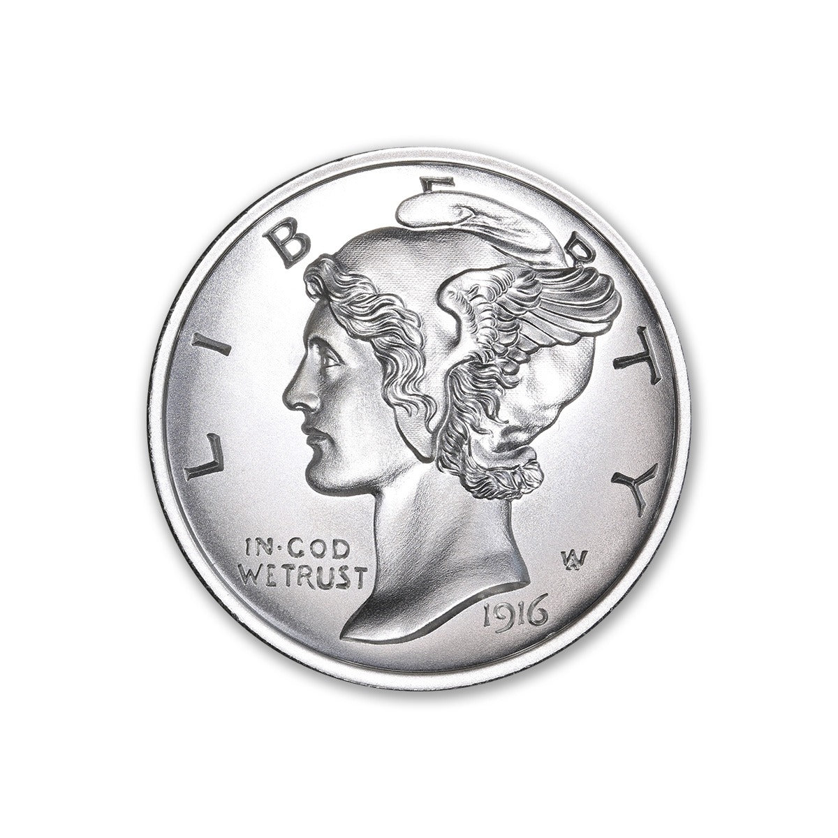 Mercury Dime Tribute 2 Troy Ounce 39mm