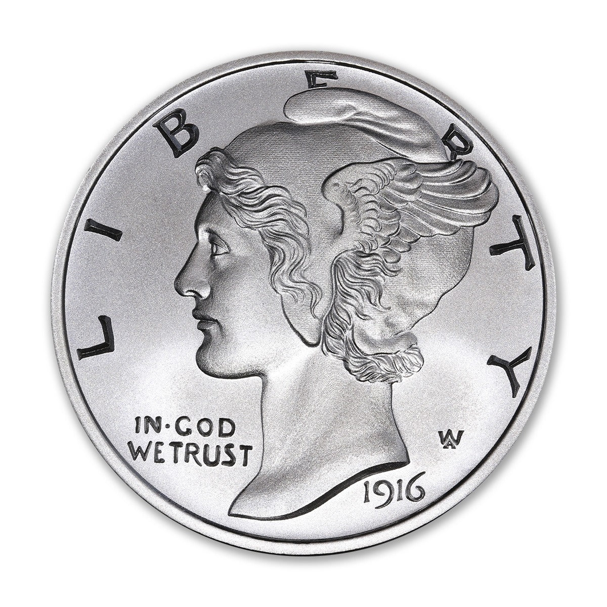 Mercury Dime Tribute 2 Troy Ounce 50mm