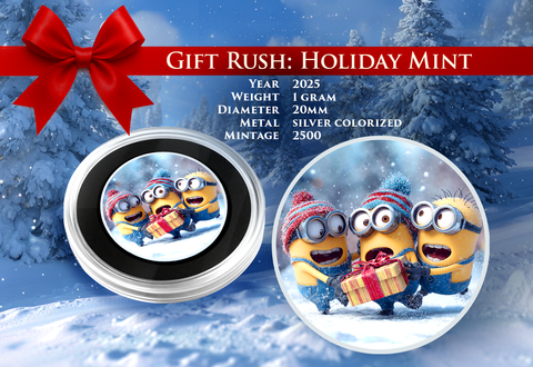 2025 Gift Rush 1 gram .999 Silver Gram 20mm Diameter