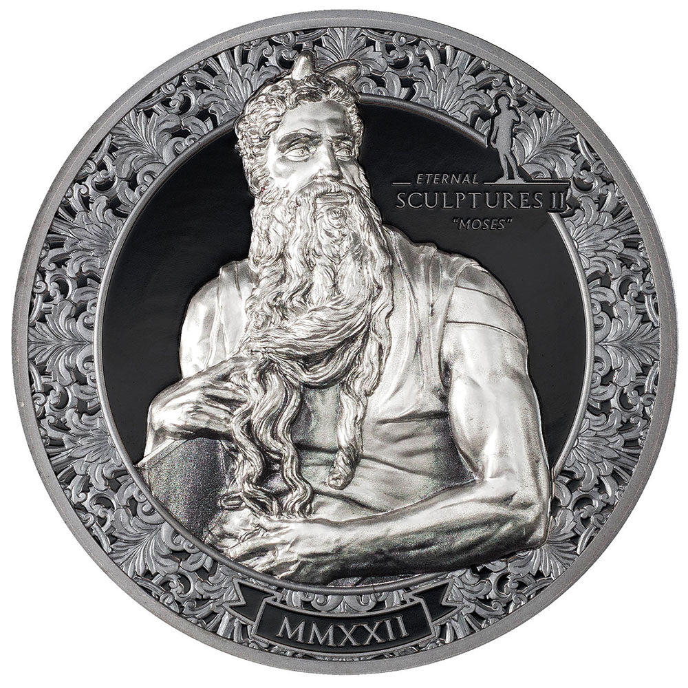 *MOSES Eternal Sculptures II 3 Oz Silver Coin 20$ Palau 2022