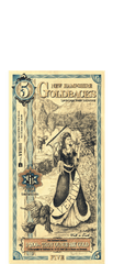 2024 New Hampshire Goldback Foil Note 5 Dollar .999 Gold
