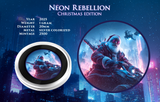 2025 Santa "Neon Rebellion" 1 gram .999 Silver Gram 20mm Diameter