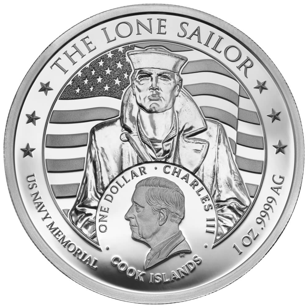 2024 The Lone Sailor, Pearl Harbor 1oz .999 Silver Coin Perth Mint