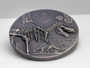 2024 Palau Smartminting Dinosaur Extinction-Fury of Nature 2oz Antique