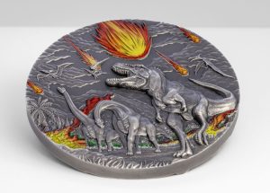 2024 Palau Smartminting Dinosaur Extinction-Fury of Nature 2oz Antique