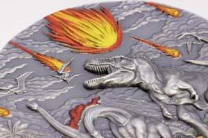 2024 Palau Smartminting Dinosaur Extinction-Fury of Nature 2oz Antique