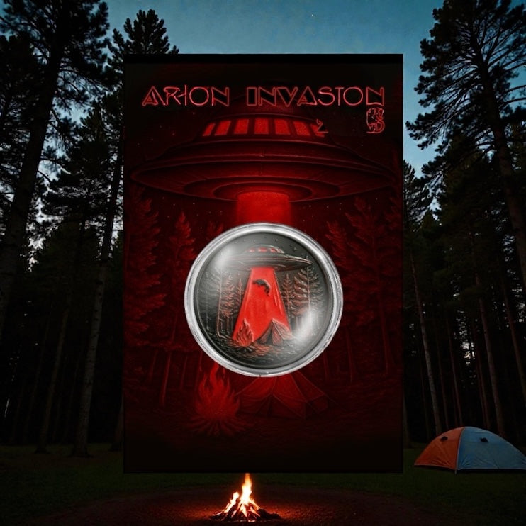 2026 Alien Abduction 1oz ADVP .999 Copper Glow in Dark Medal