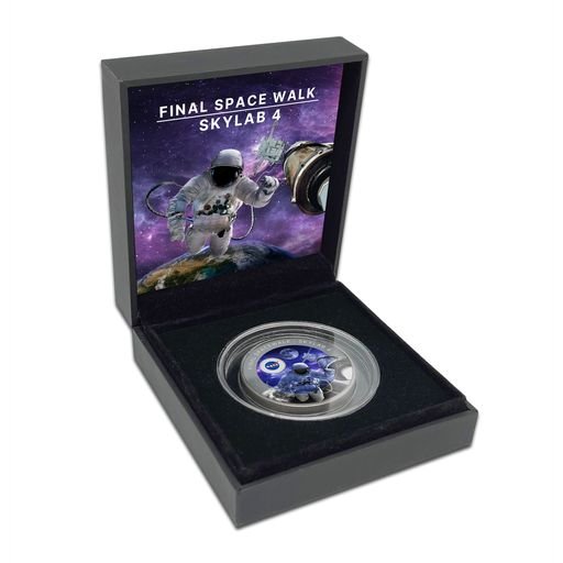 Graded MS 69 2024 Ghana Final Space Walk 1 oz Titanium Coin