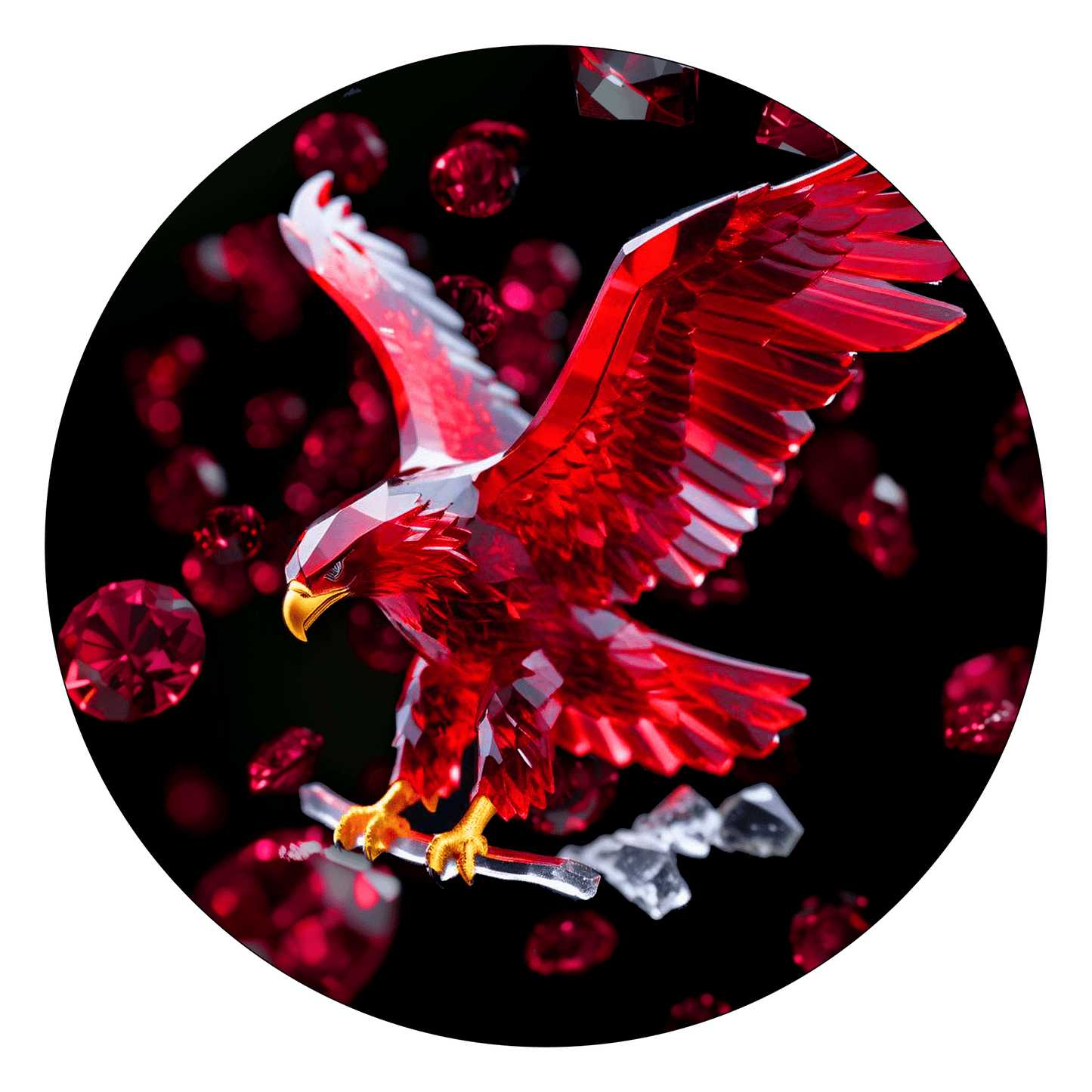 2024 Silver Eagle .999 1oz Silver Coin Colorized Birth Month Ruby July Edition