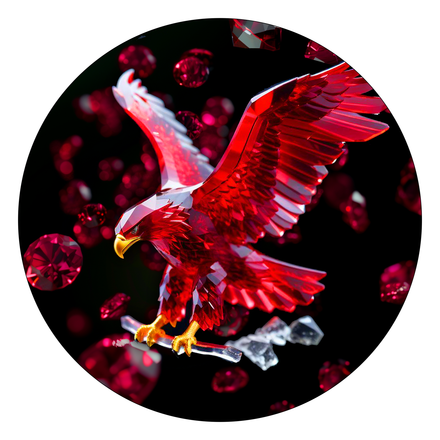 2024 Silver Eagle .999 1oz Fine Silver Coin Colorized Birth Month Ruby July Edition Presale