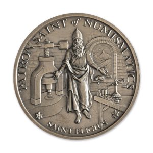 Saint Eligius 5 Troy Ounce 50mm Limited Mintage 500 Antiqued