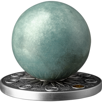 2025 Ghana 2oz Antique Color Gilding Uranus .999 Silver Coin