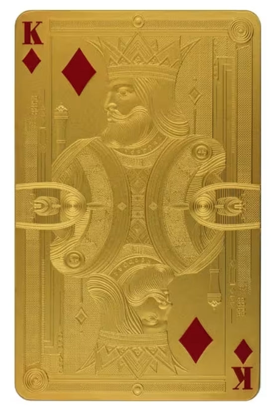 2024 Samoa Playing Cards .999 Coloured Gold-Gilded Silver 4 Coin Set