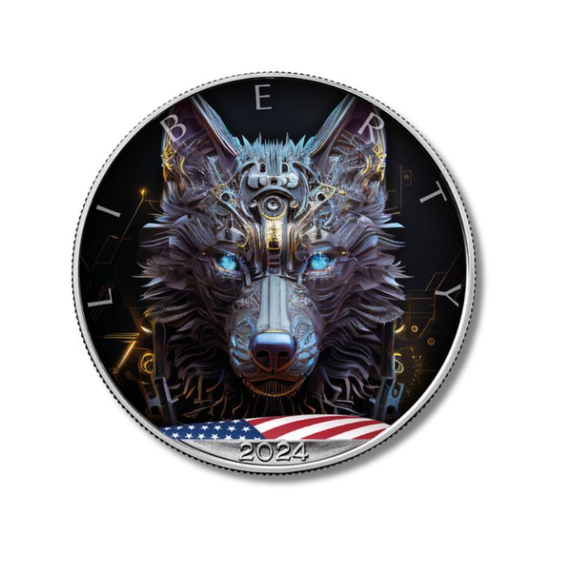 (Set) 2024 U.S. Eagle A.I. Cyber Wolf & Eagle A.I. Cyber Earth