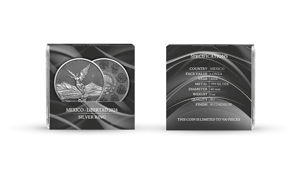 2024 Mexico 1oz .999 Silver Libertad Silver Ring Edition Coin