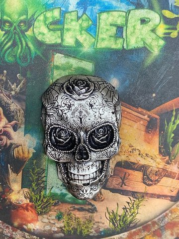 The Locker Mint Sugar Skull,ave Weight” Is 4 Ozt .999 Fine Silver