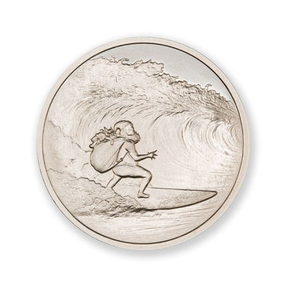 Surfing Santa 1 Troy Ounce 39mm