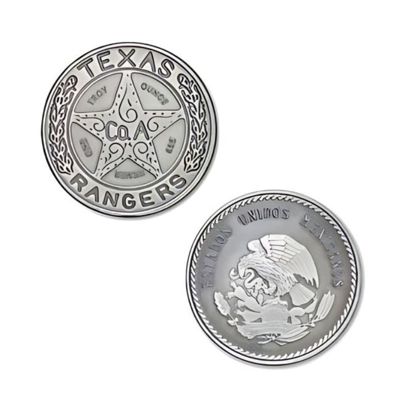 Texas Ranger Badge 1 Troy Ounce 39mm (Antique Finish)