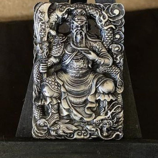 The Locker Mint Mythical Samurai 3.8 oz .999 Fine Silver – high-relief hand-poured silver with extreme detailing, showcasing artisanal craftsmanship.