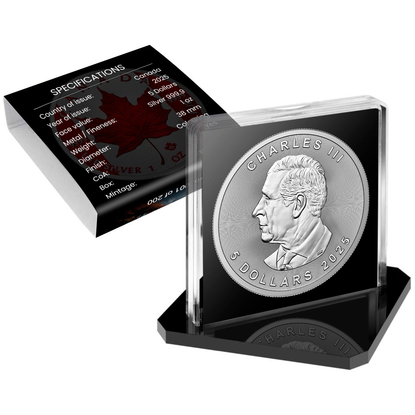 2025 Canada Maple Thermal Relaxing 1oz .9999 Silver Coin