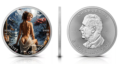 2025 Canada Maple Thermal Relaxing 1oz .9999 Silver Coin