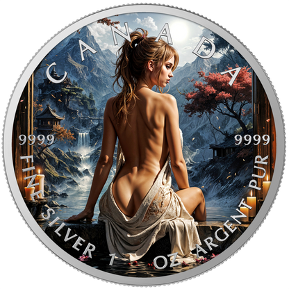 2025 Canada Maple Thermal Relaxing 1oz .9999 Silver Coin