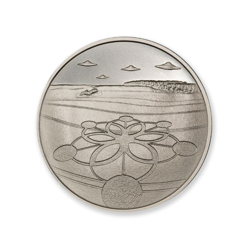 UFOs Over Crop Circles 1 Troy Ounce 39mm