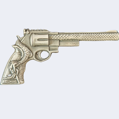 2024 Truth Guard Dragon Revolver Antiqued 2 oz Silver Medal