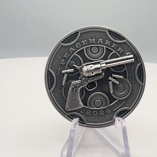 2024 Cameroon Peacemaker UHR Antiqued 1 oz Silver Coin