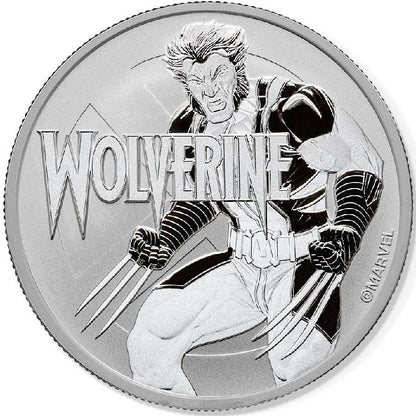 WOLVERINE MARVEL SERIES 2021 1 oz Pure Silver Coin in Capsule