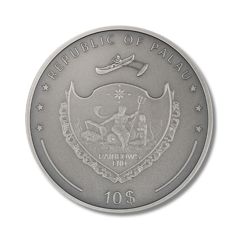 2023 Palau Daydreamer Adventure 2oz Silver Antiqued Coin