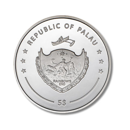 2023 Palau ColorEYEzed Hazel Brown 1oz Silver Proof Coin