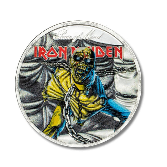 2023 Cook Islands Iron Maiden Piece of Mind 2oz Silver Proof Coin