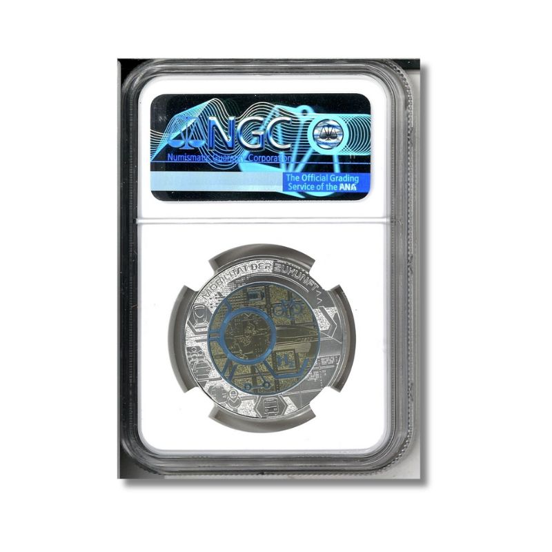 2021 Austria Smart Mobility Silver/Niobium Coin NGC MS 70