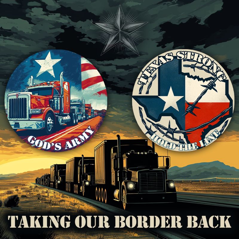 God's Army Truckers Edition 24 Silver Eagle Taking our Border Colorized .999 Silver 1oz Coin