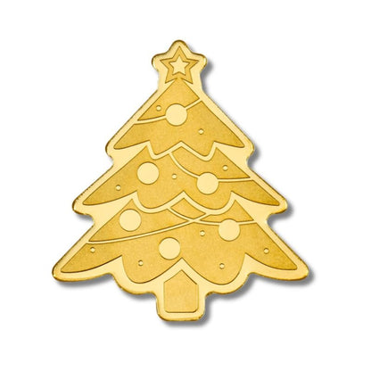 2023 Palau Golden Highlights Christmas Tree 1/2g Gold Shaped Coin