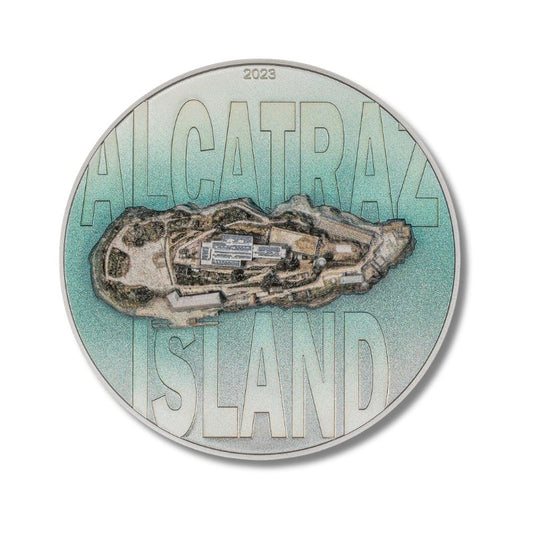 2023 Cook Islands Famous Islands - Alcatraz 3oz Silver High Relief Proof Coin