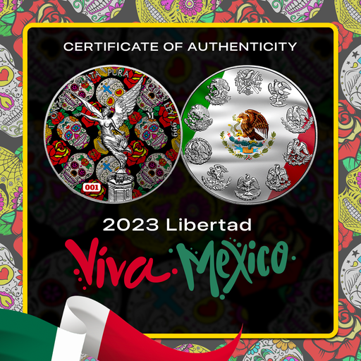 2023&2024 Mexico & U.S. Mexican Pride 2 x 1 oz Silver Coin Set